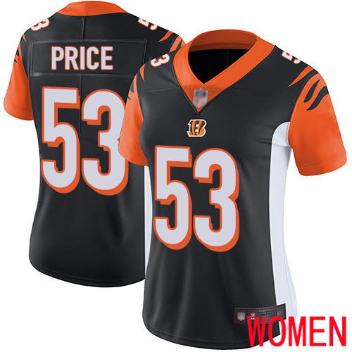 Cincinnati Bengals Limited Black Women Billy Price Home Jersey NFL Footballl 53 Vapor Untouchable